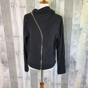 Maaji Activewear Assymetric Zip Hooded Sweatshirt